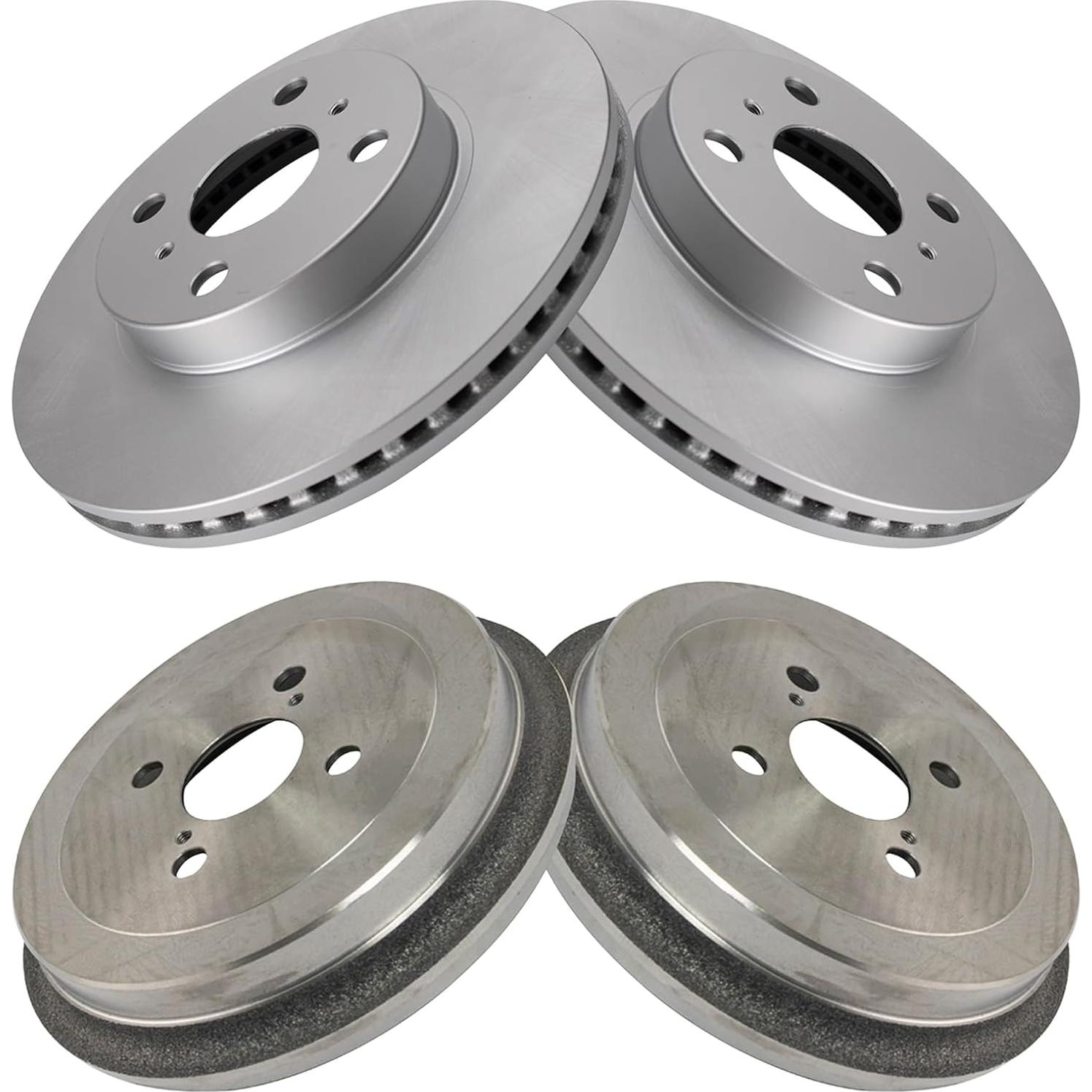 Juego de Discos de Freno TRQ G-Coated 4 Piezas Toyota Yaris