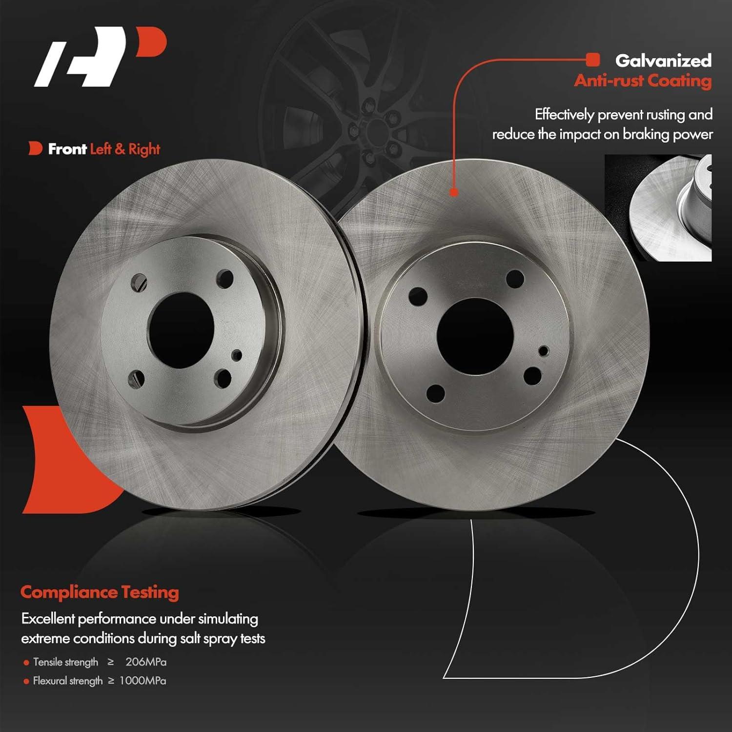 Discos de Freno Ventilados A-Premium 257.7 mm para Toyota