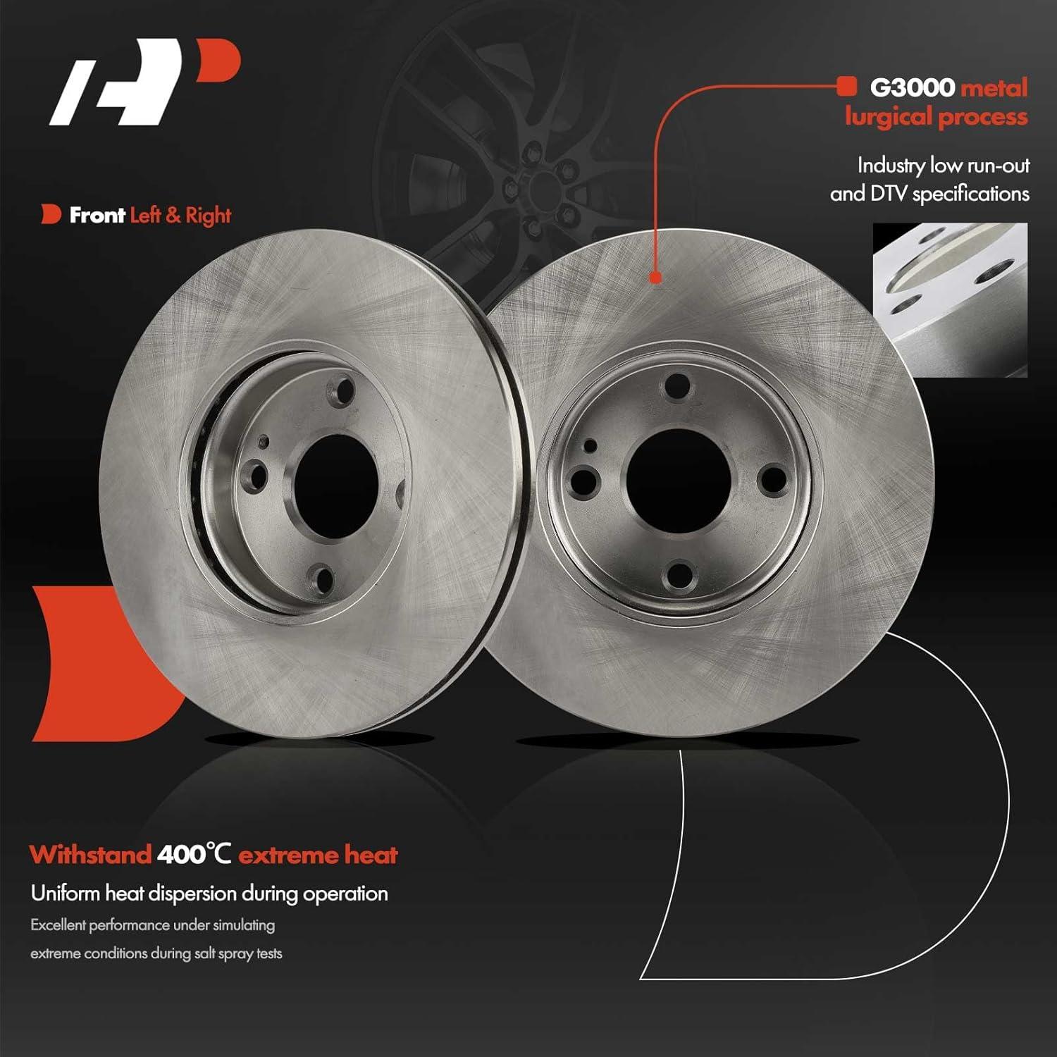 Discos de Freno Ventilados A-Premium 257.7 mm para Toyota