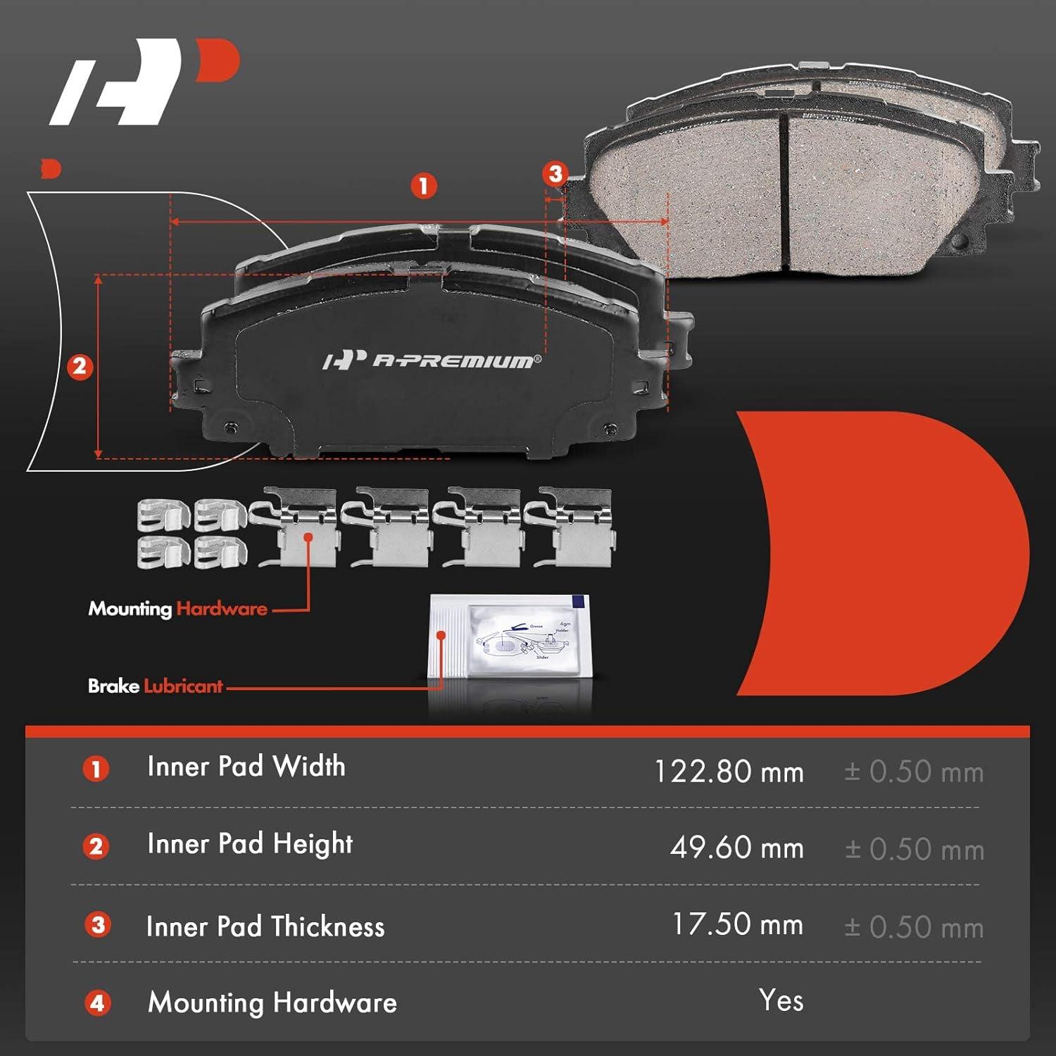 Juego de Pastillas de Freno Cerámicas A-Premium para Toyota