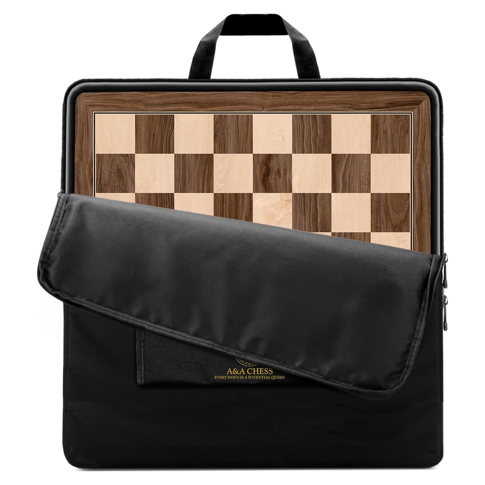 Tablero de Ajedrez A&A 54 cm Madera Profesional Sin Notación