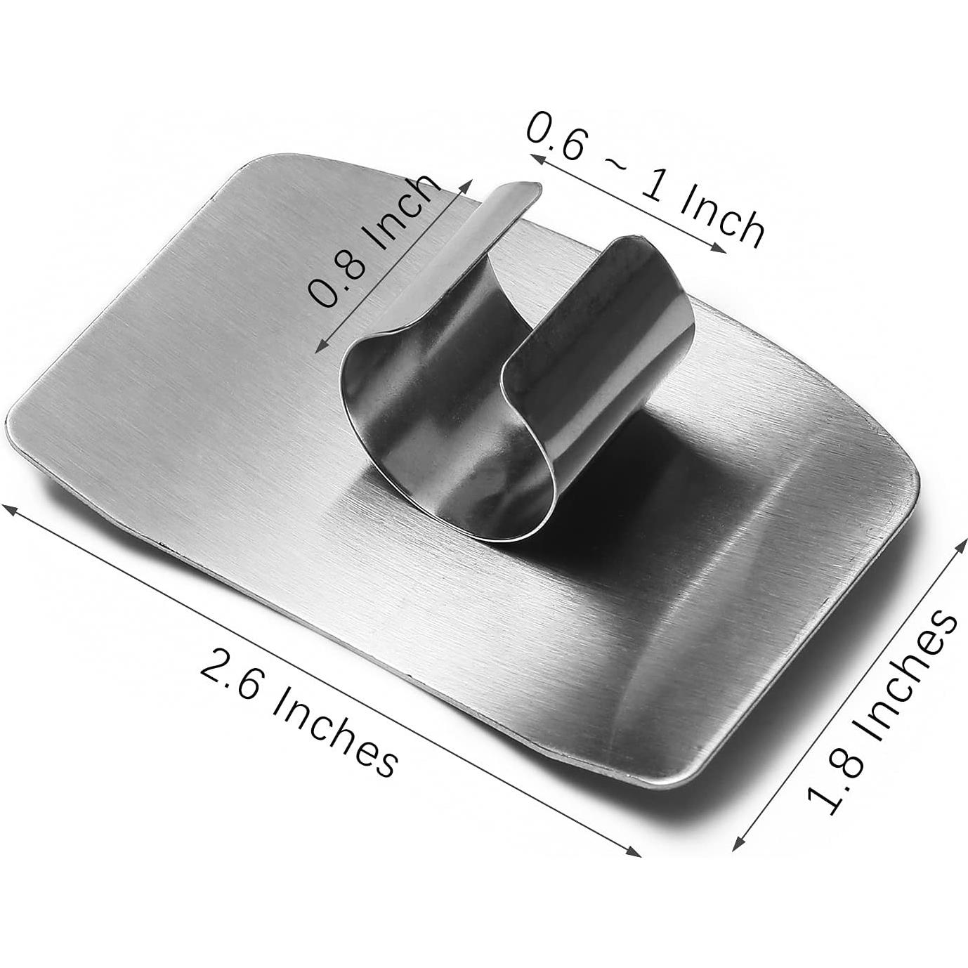 Protectores de Dedos de Acero Inoxidable 304 - 2 Piezas Negro