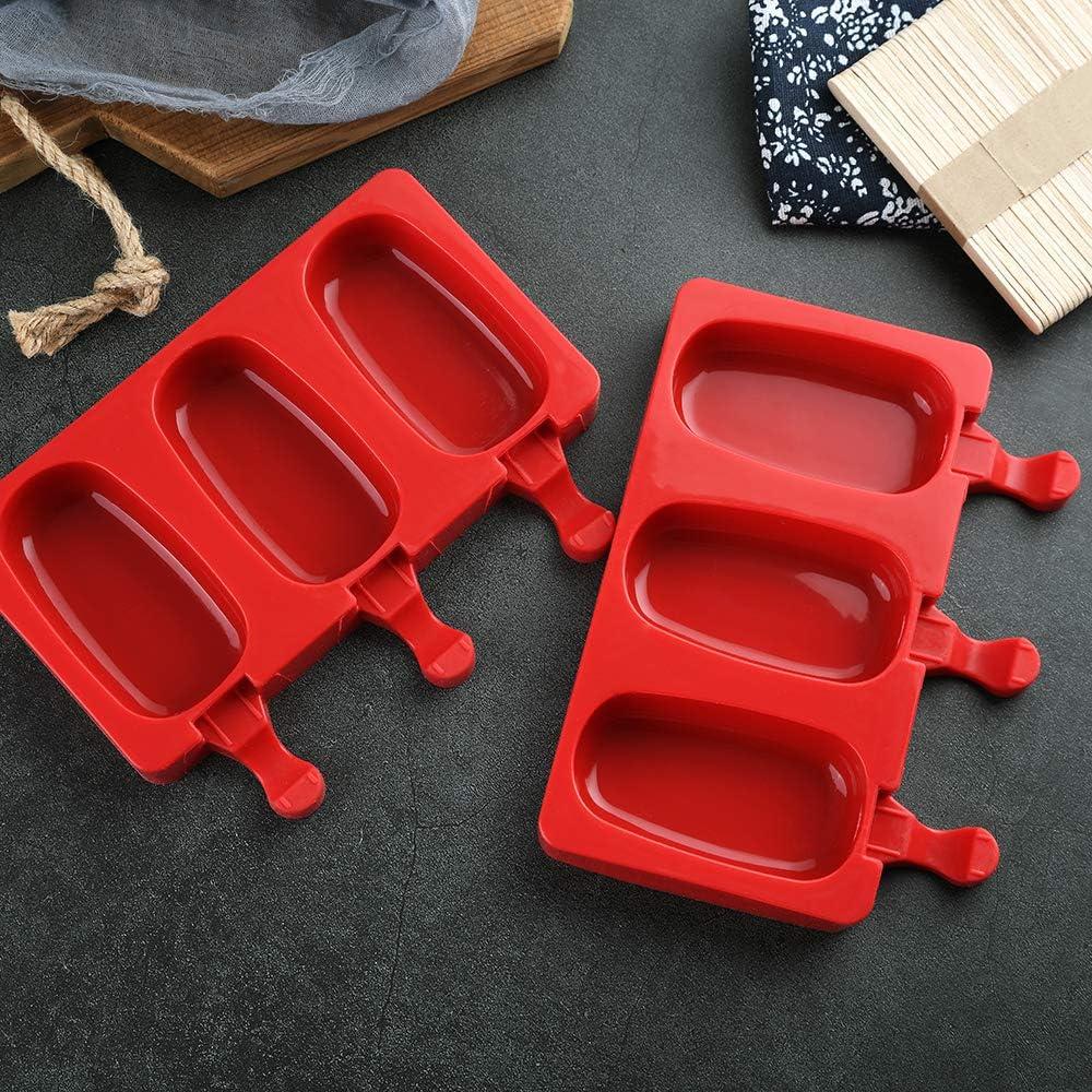 Moldes de Silicona para Paletas Mirenlife 2 Piezas Ovaladas