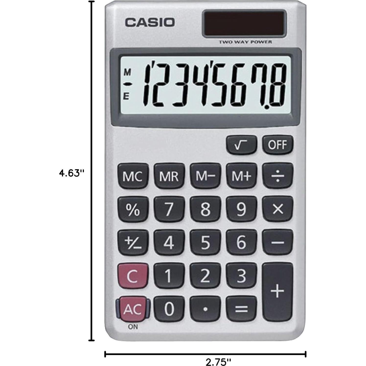 Calculadora Solar Casio SL-300SV 8 Dígitos Compacta
