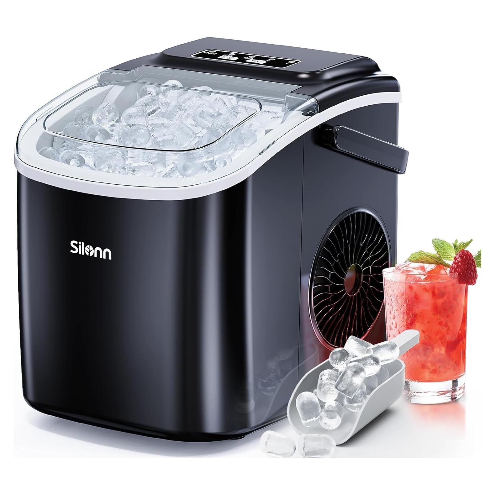 Máquina de Hielo Silonn SLIM09B 11,79 kg 9 Cubos en 6 Min