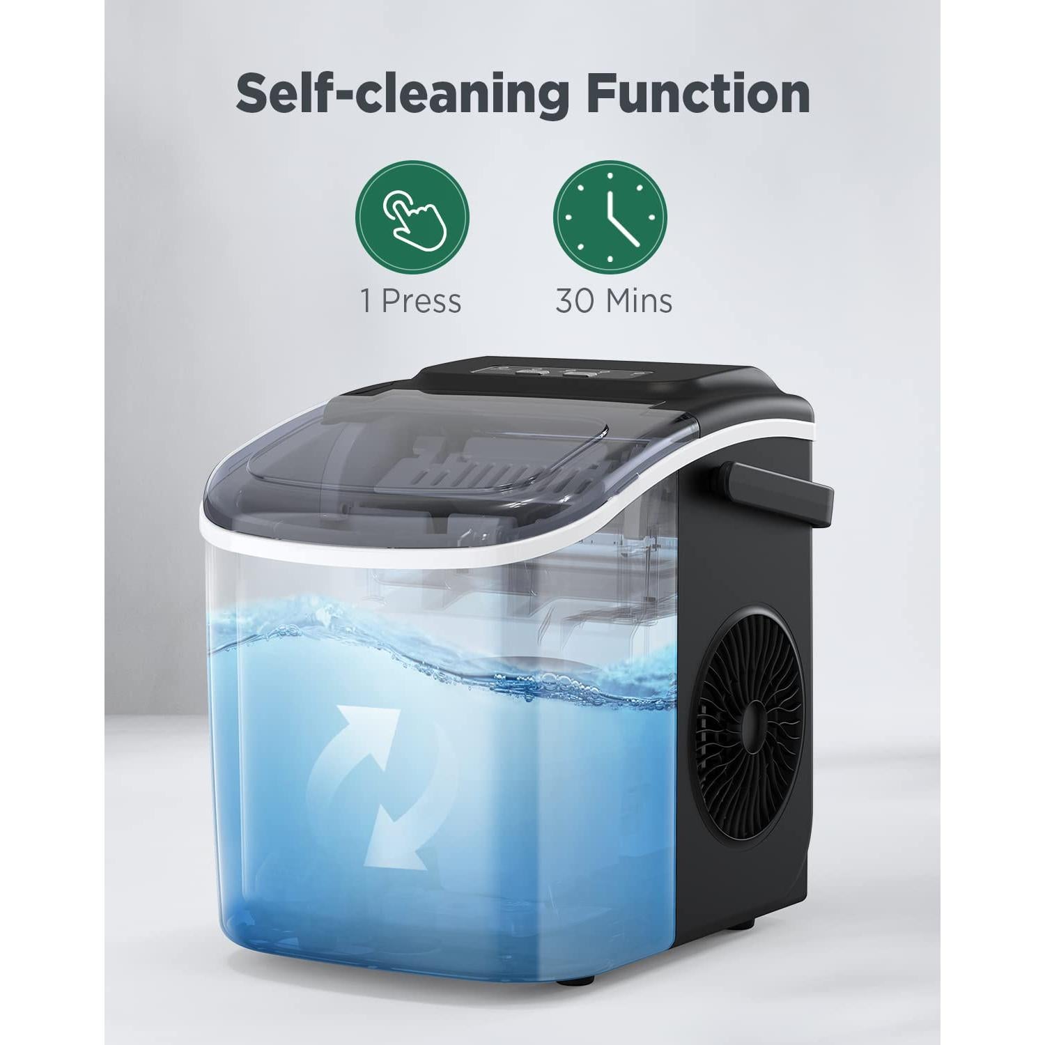 Máquina de Hielo Silonn SLIM09B 11,79 kg 9 Cubos en 6 Min