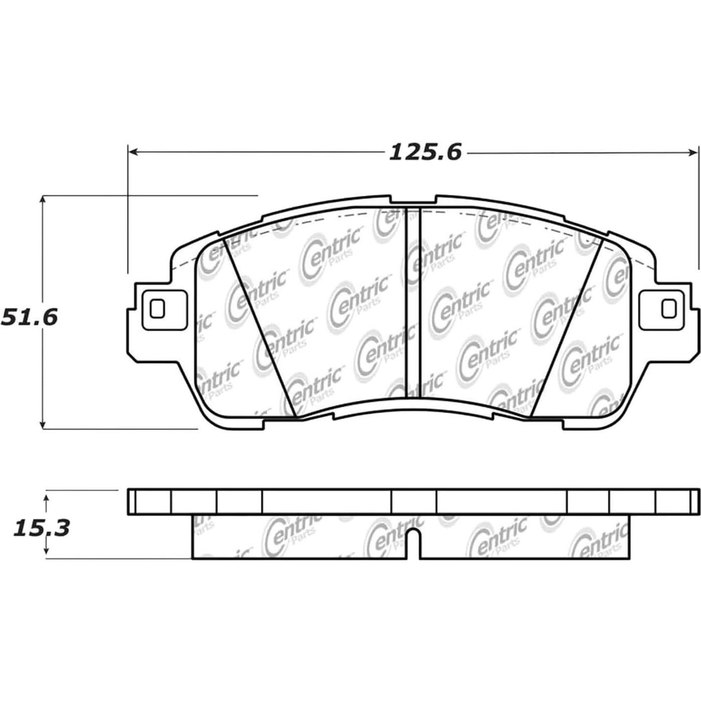Pastillas de Freno Cerámicas Centric 105.18520 para Mazda y Toyota