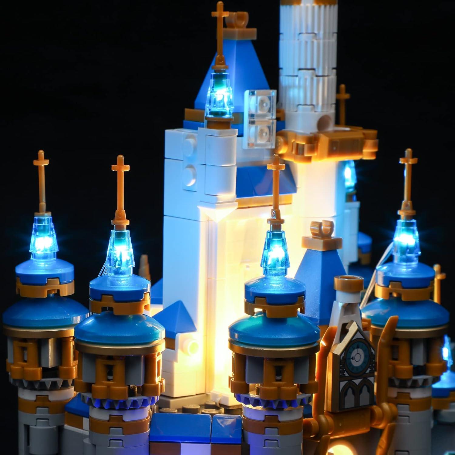 Kit de Luz LED YEABRICKS para Lego Castillo Mini Disney