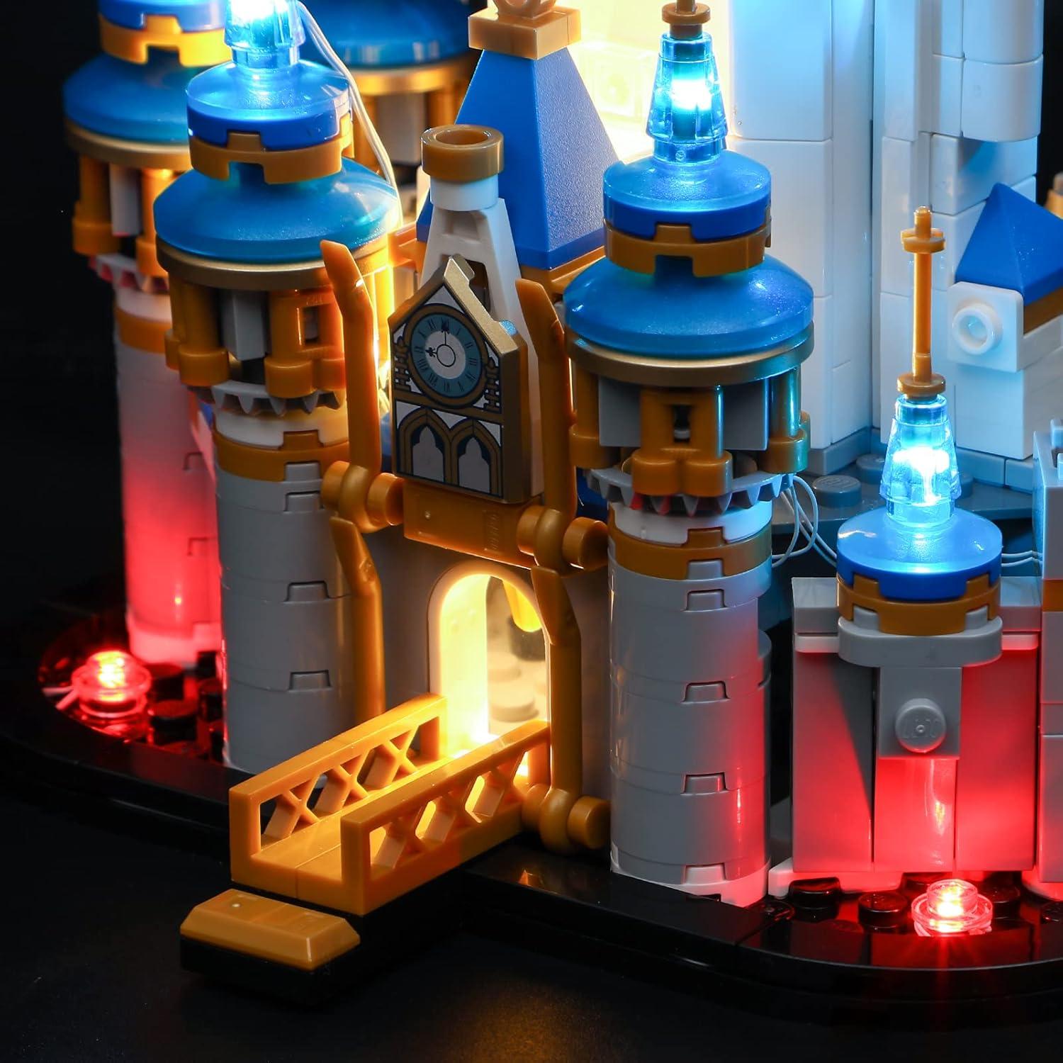 Kit de Luz LED YEABRICKS para Lego Castillo Mini Disney