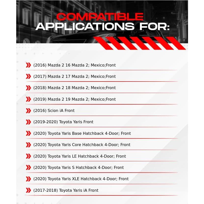 Kit de Frenos Delanteros R1 Concepts para Mazda 2, Yaris 2016-2020