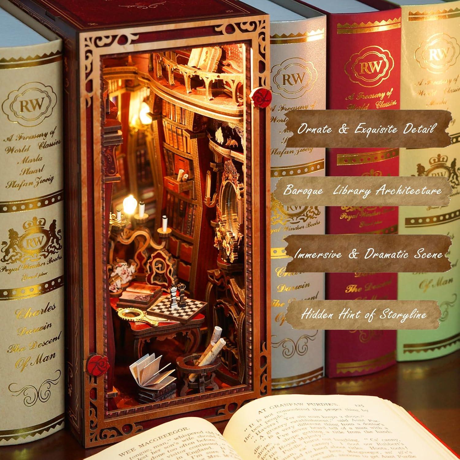 Kit Rincón de Libros JOOHOUR Biblioteca Encantada 3D