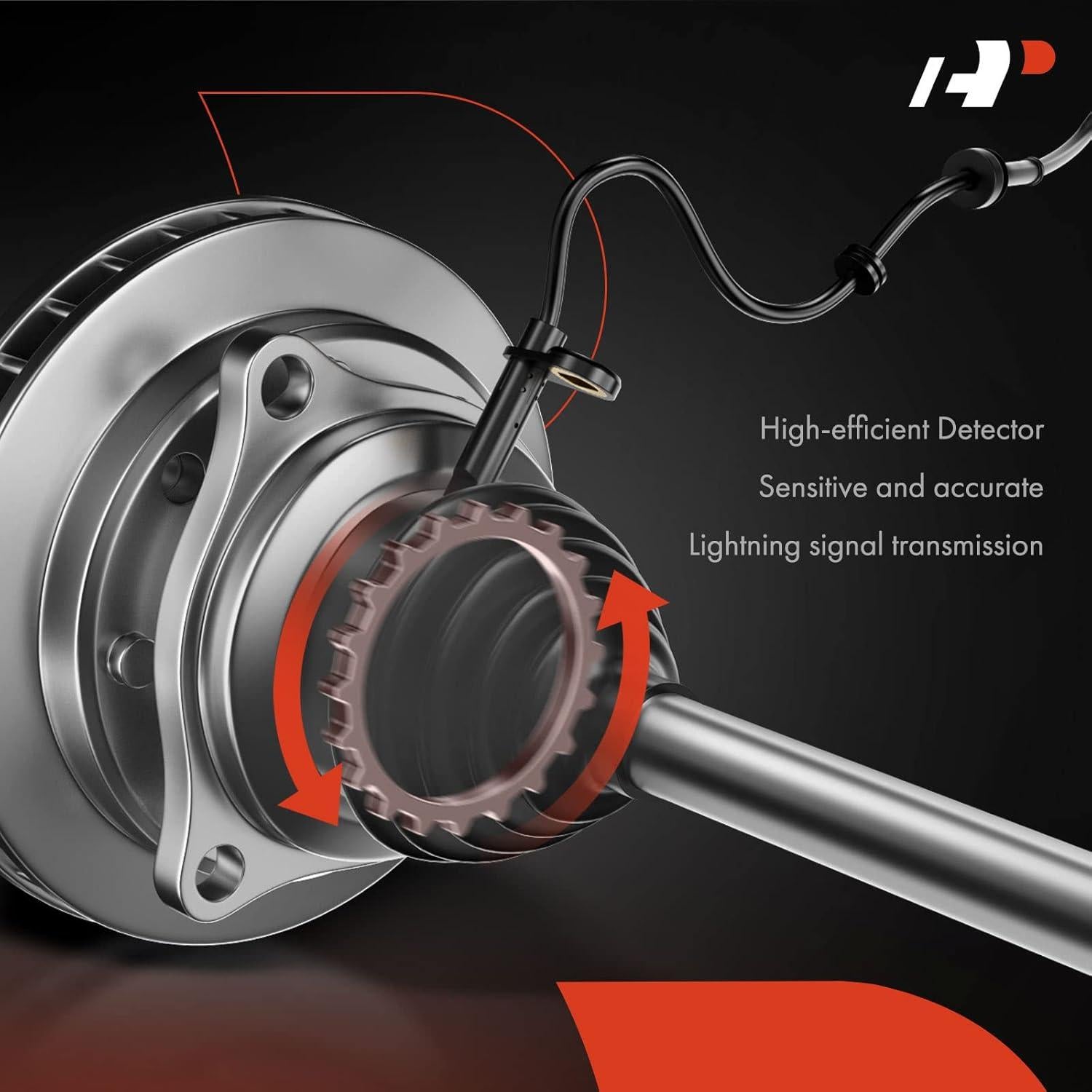 Sensor de Velocidad de Rueda ABS A-Premium Frontal Izquierdo