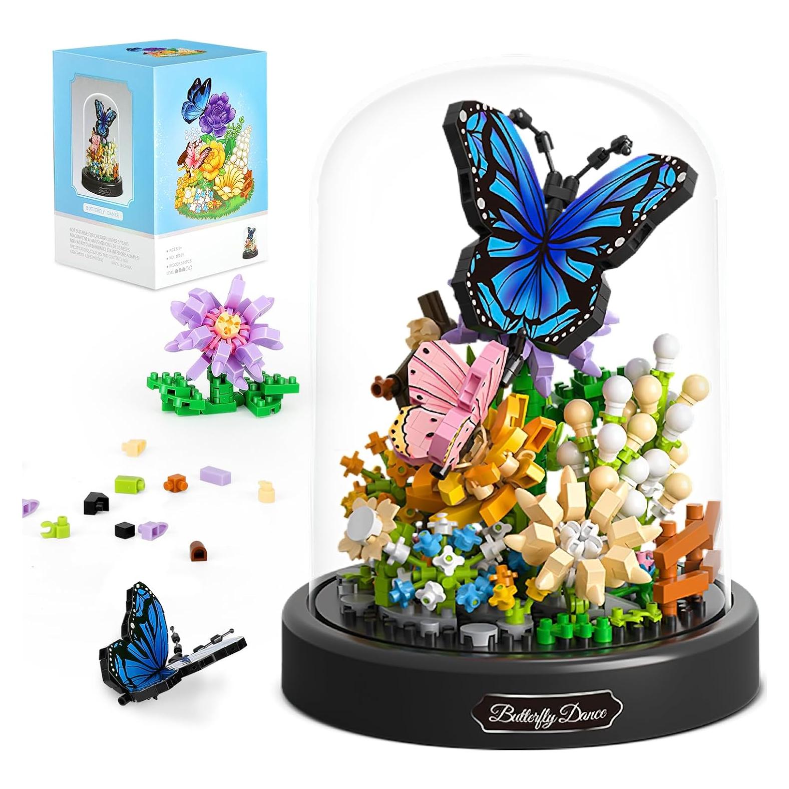 Kit de Construcción de Ramo de Flores QLT 530 Piezas Mariposa