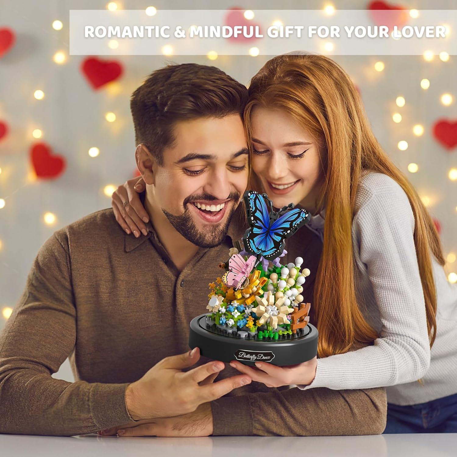 Kit de Construcción de Ramo de Flores QLT 530 Piezas Mariposa