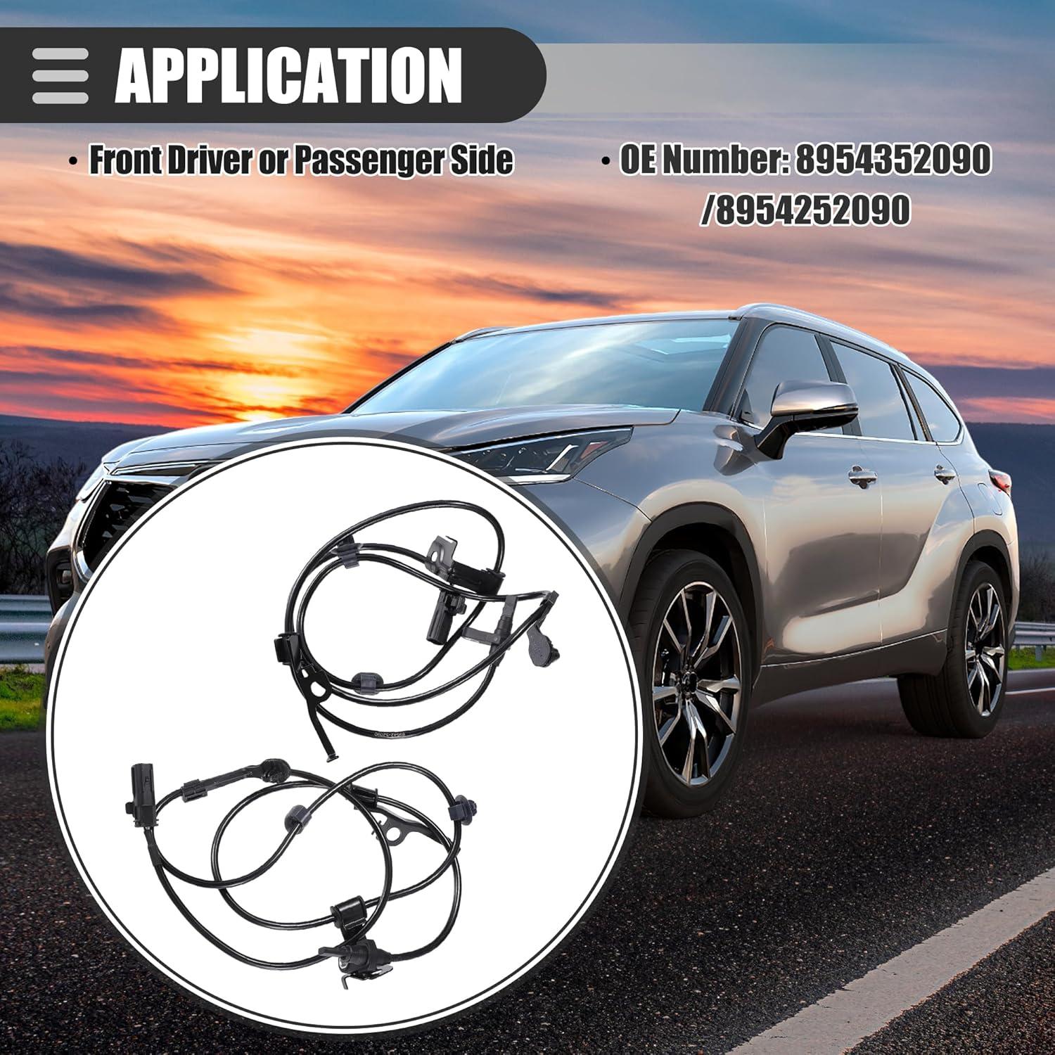 Sensor ABS Motoforti para Toyota Yaris 2011-2018 - 2 Piezas