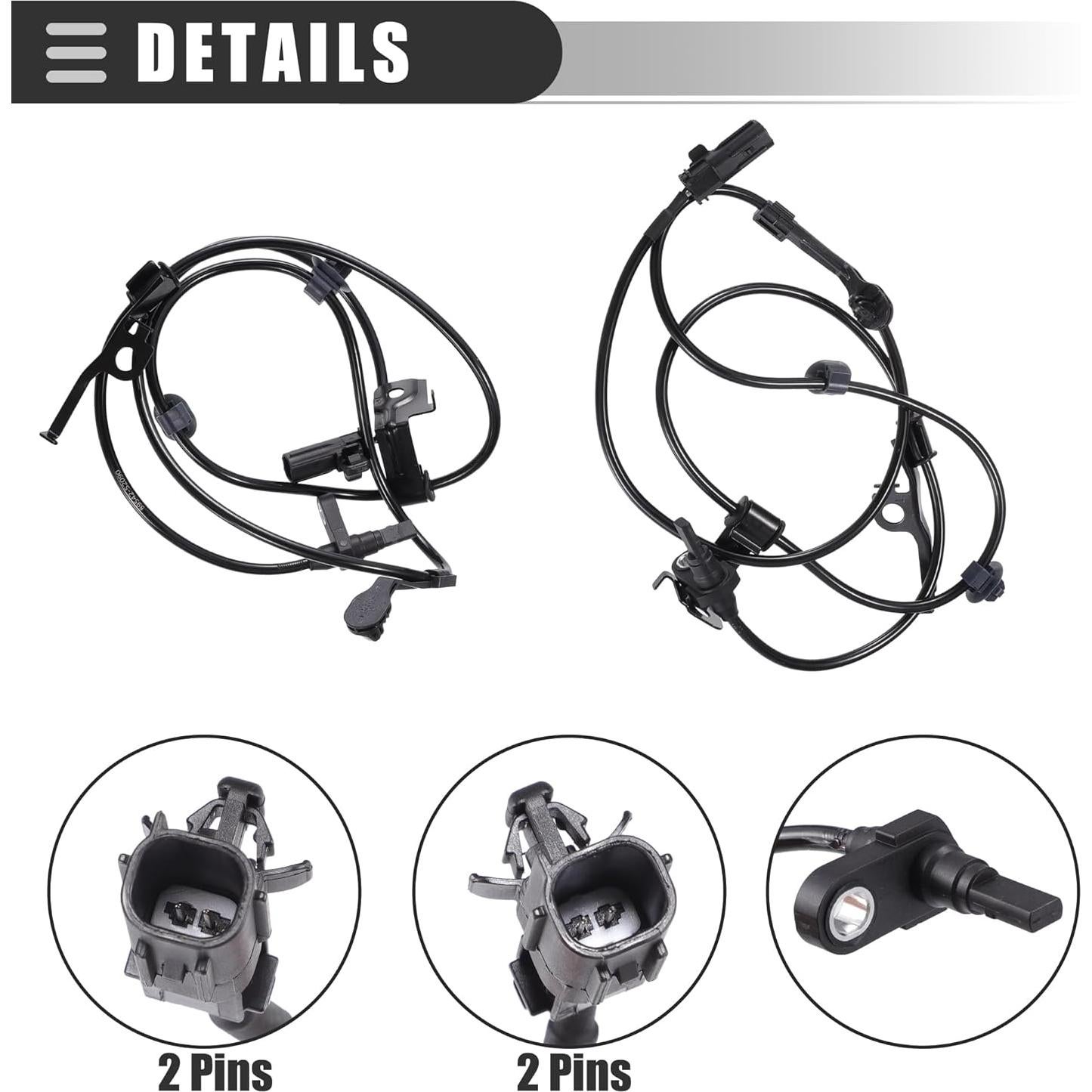 Sensor ABS Motoforti para Toyota Yaris 2011-2018 - 2 Piezas