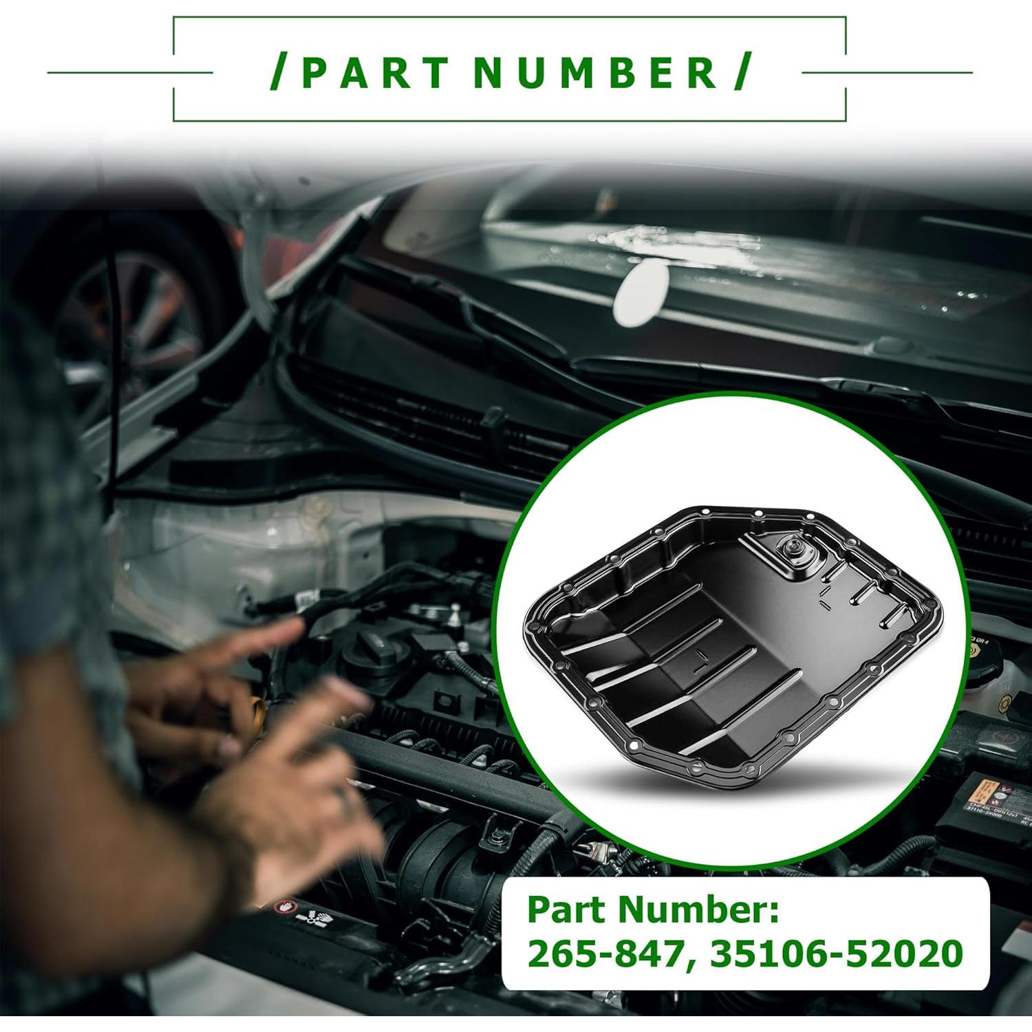 Cárter de Aceite de Transmisión PartsFlow 265-847 Compatible Toyota