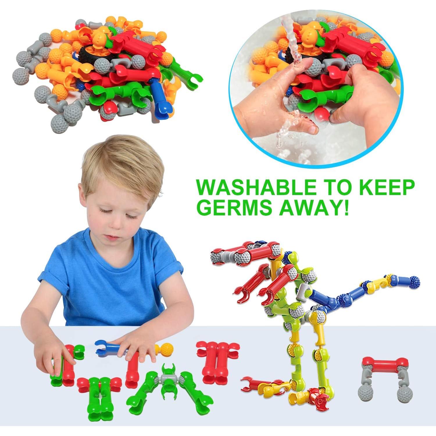 Juguetes de Construcción Huaker 125 Piezas Educativos