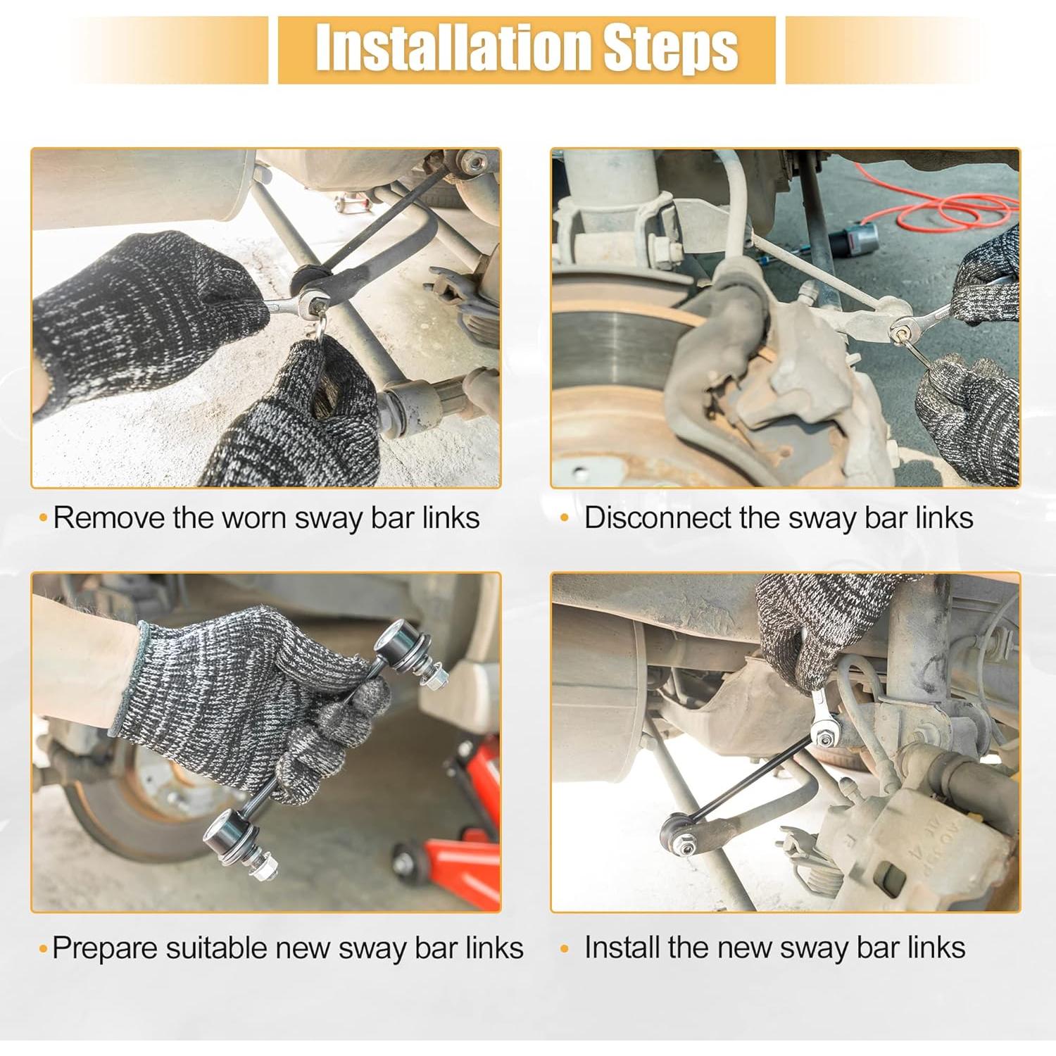 Kit de Enlaces de Barra Estabilizadora Delantera X AUTOHAUX