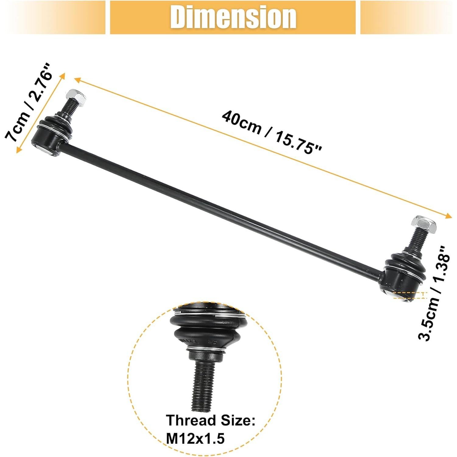 Kit de Enlaces de Barra Estabilizadora Delantera X AUTOHAUX