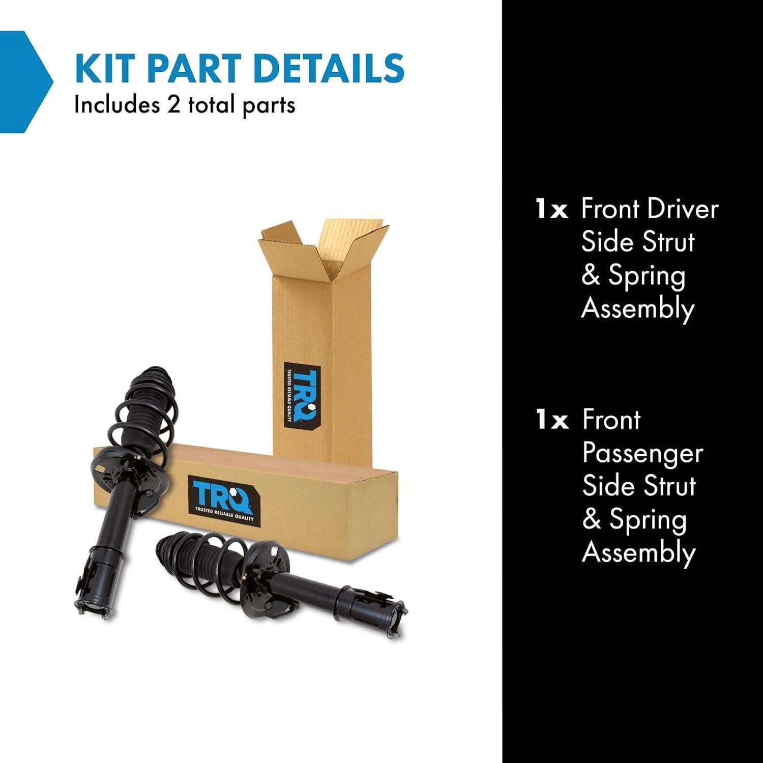 Kit de Amortiguador y Resorte TRQ para Toyota Yaris 2012-2015