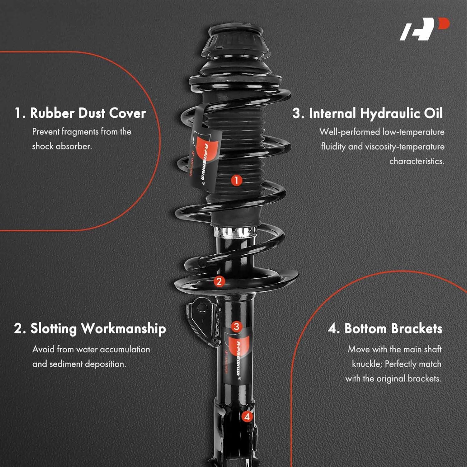 Amortiguador y Resorte Coil A-Premium Toyota Yaris 2006-2011