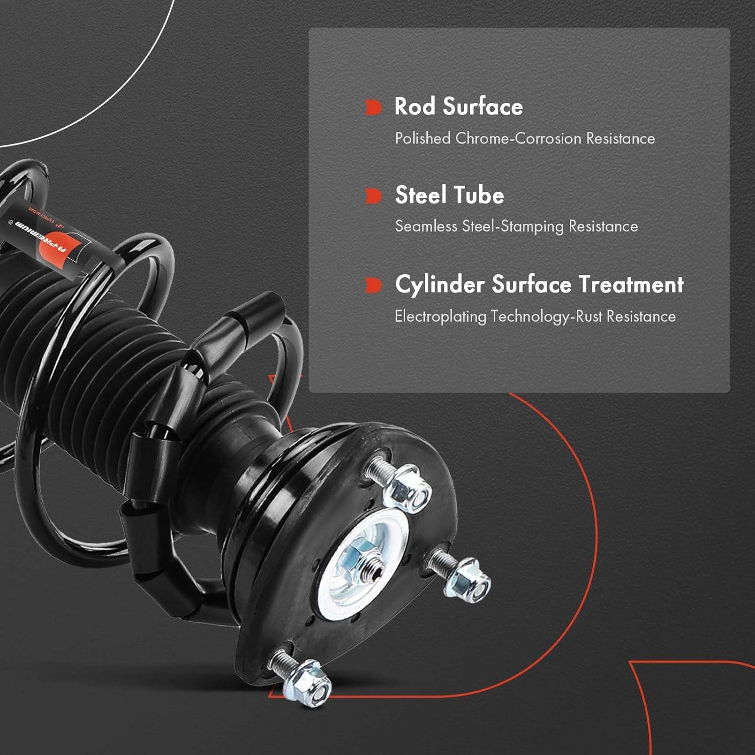 Amortiguador y Resorte Frontal A-Premium para Toyota Yaris 2019-2020