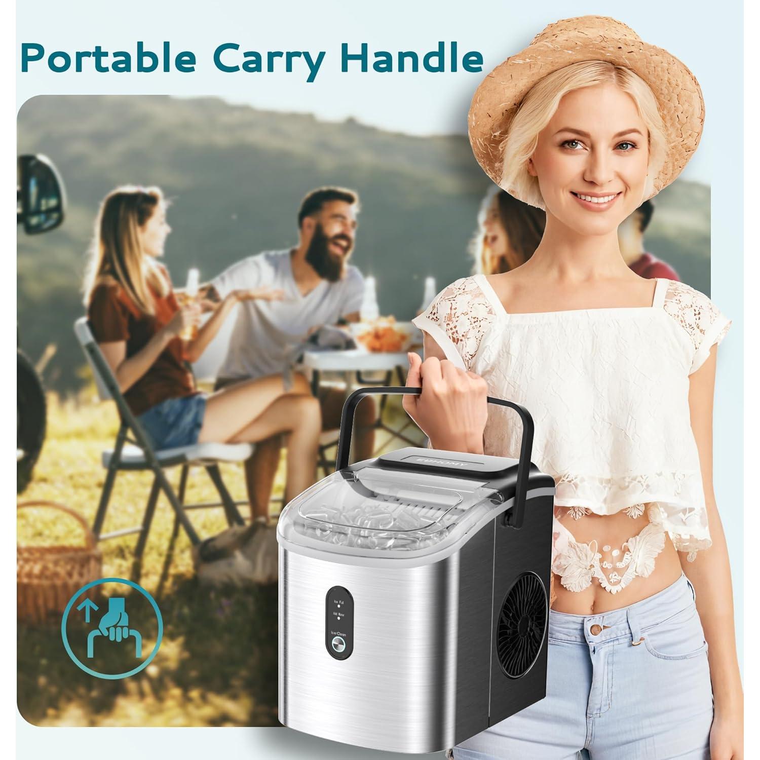 Máquina de Hielo EUHOMY IM-18SX 11.89 kg/día Portátil