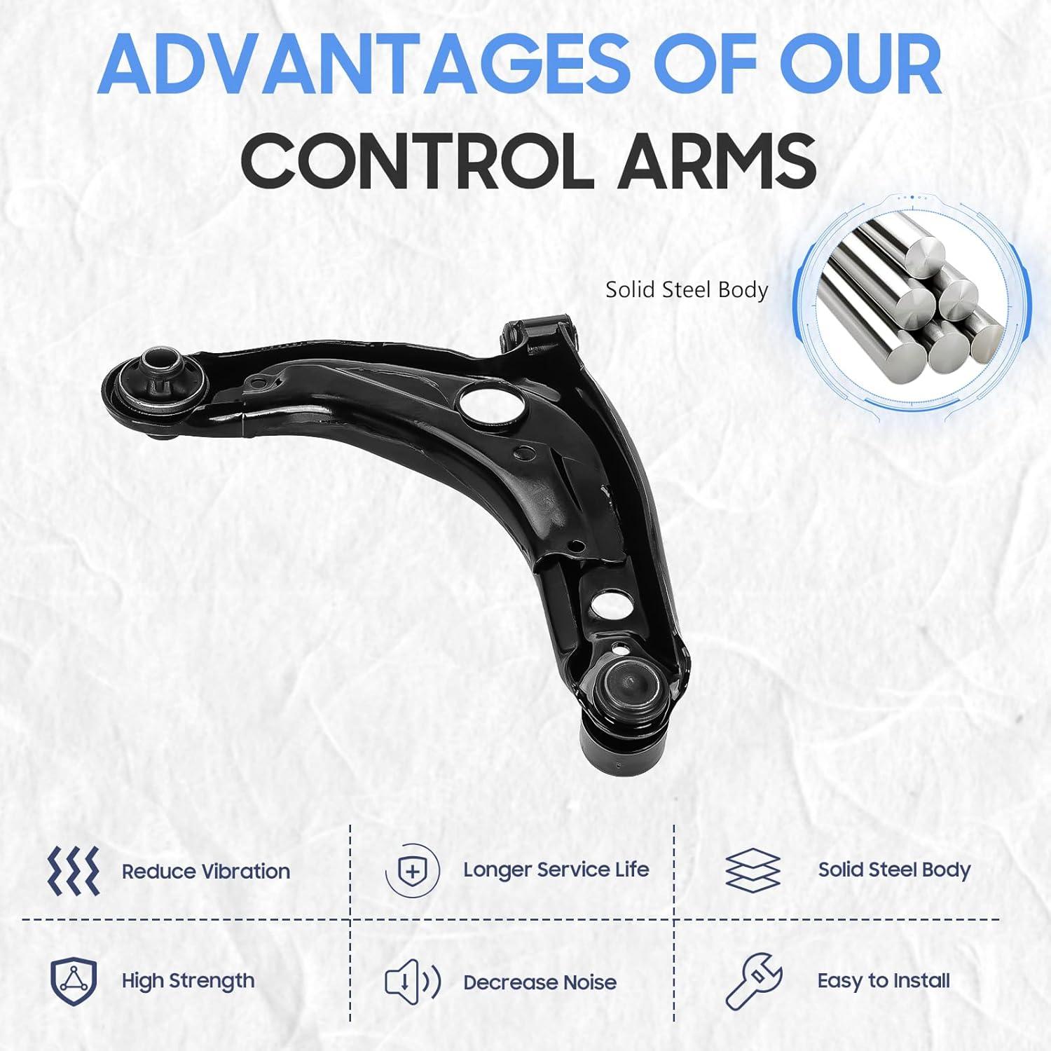 Brazos de Control Inferior Delantero ILONPA BUCT0145S para Toyota