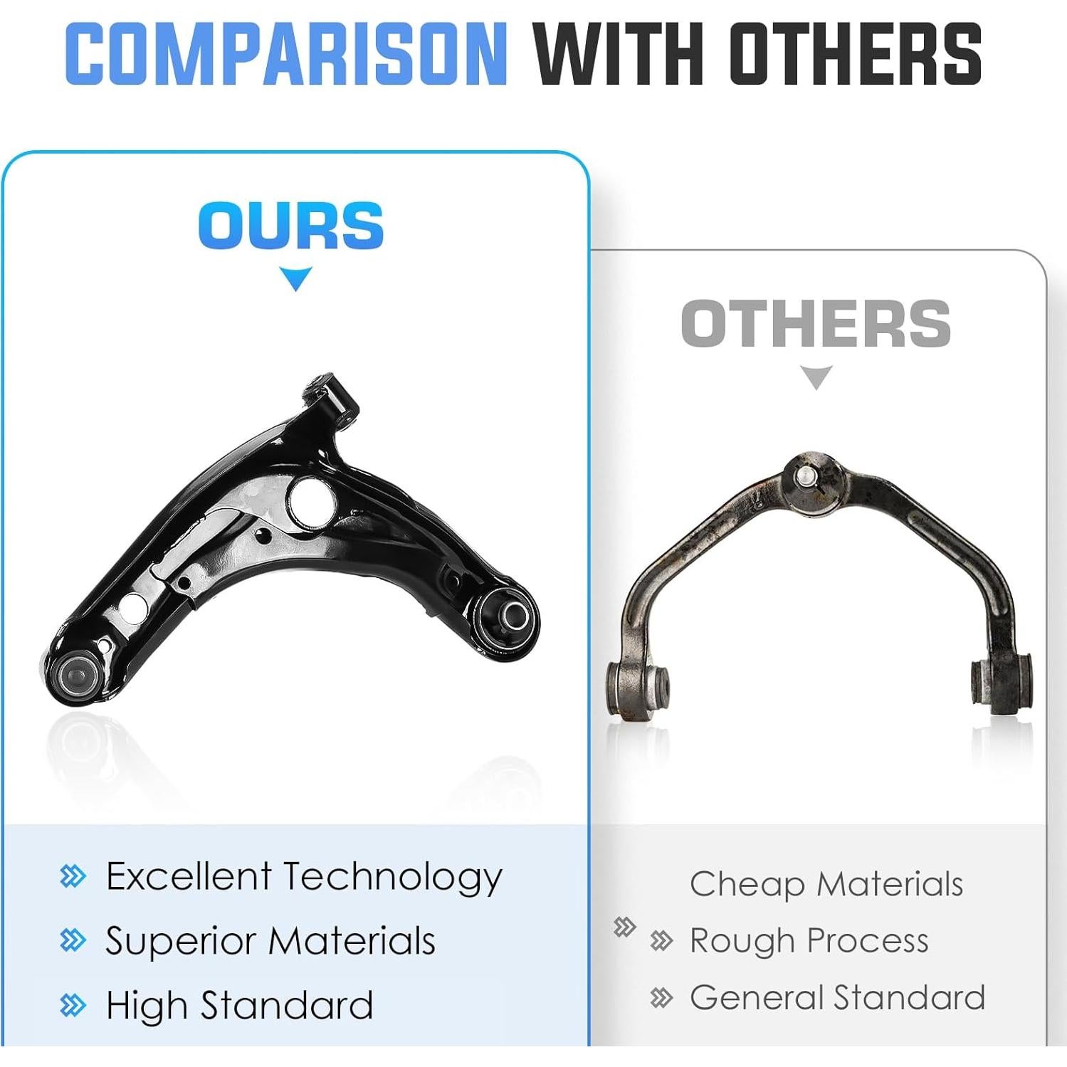 Brazos de Control Inferior Delantero ILONPA BUCT0145S para Toyota