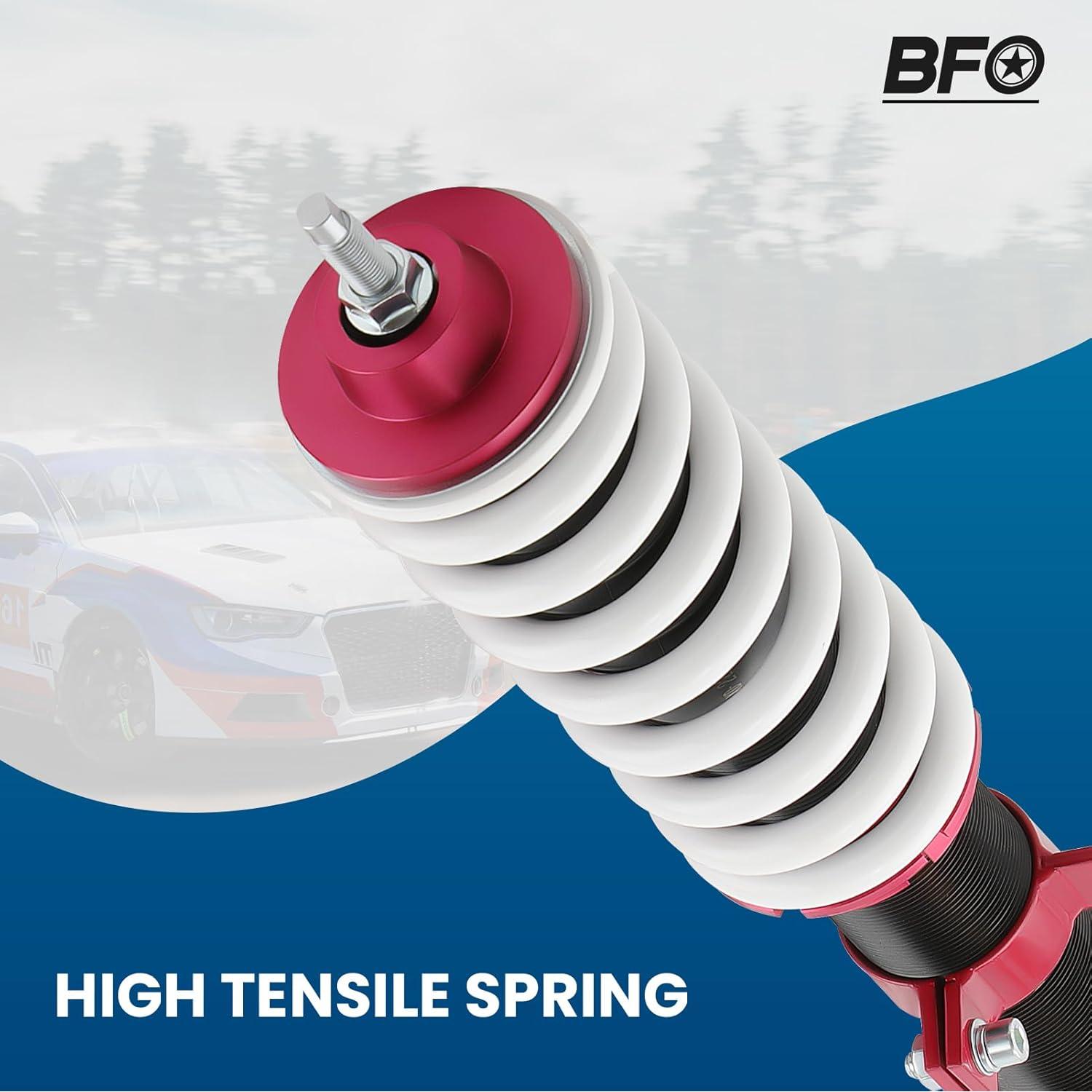 Coilovers BFO Ajustables para Toyota Yaris 2007-2010 y Scion XD 2008-2012