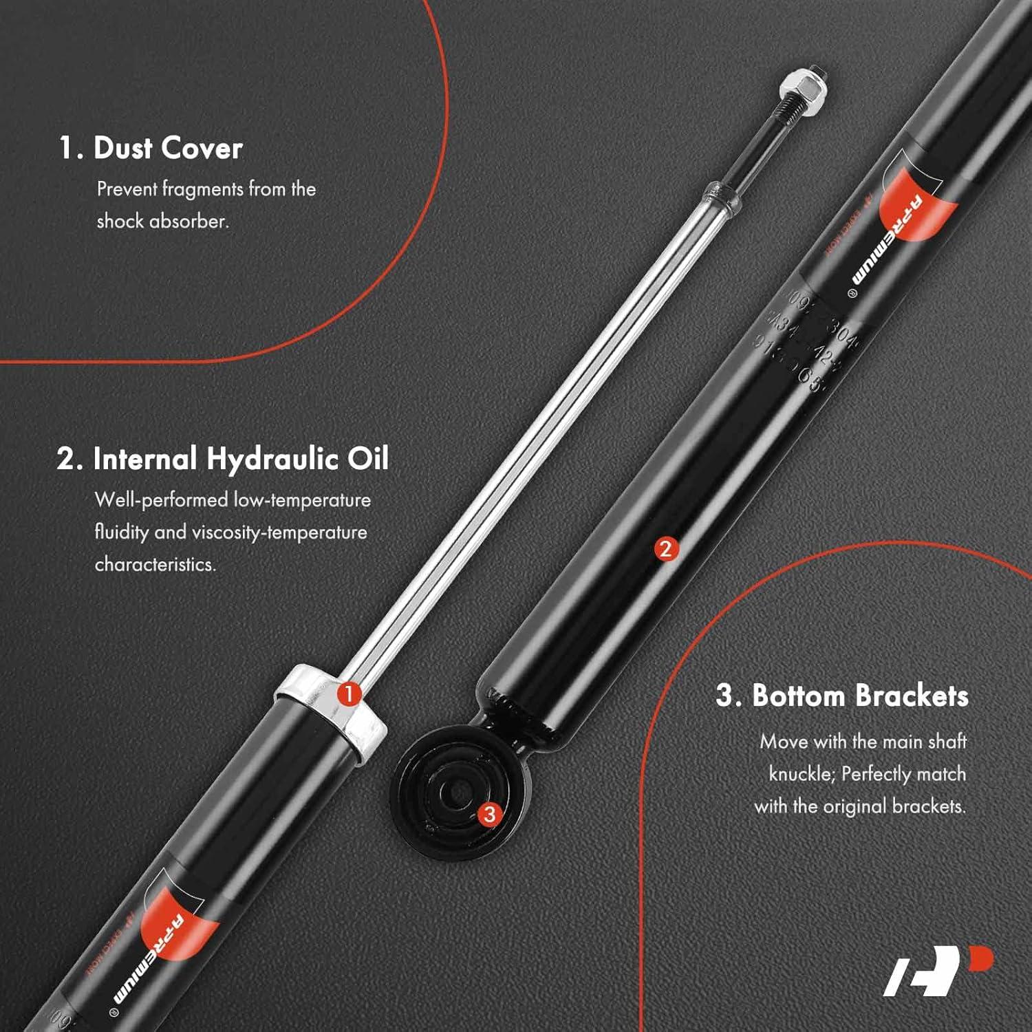 Amortiguadores Traseros A-Premium para Toyota Yaris 2006-2014