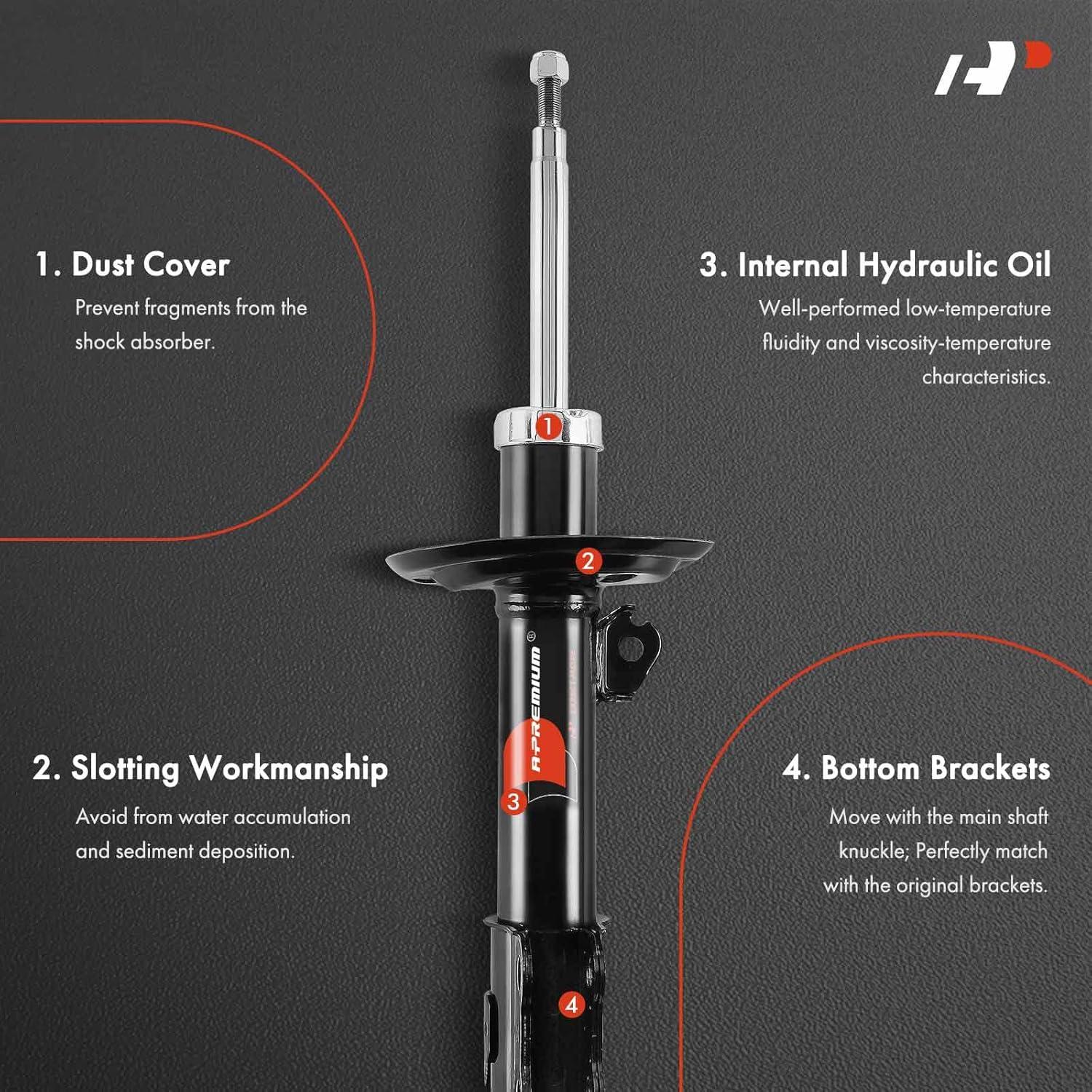 Amortiguadores Frontales A-Premium para Toyota Yaris 2016-2018