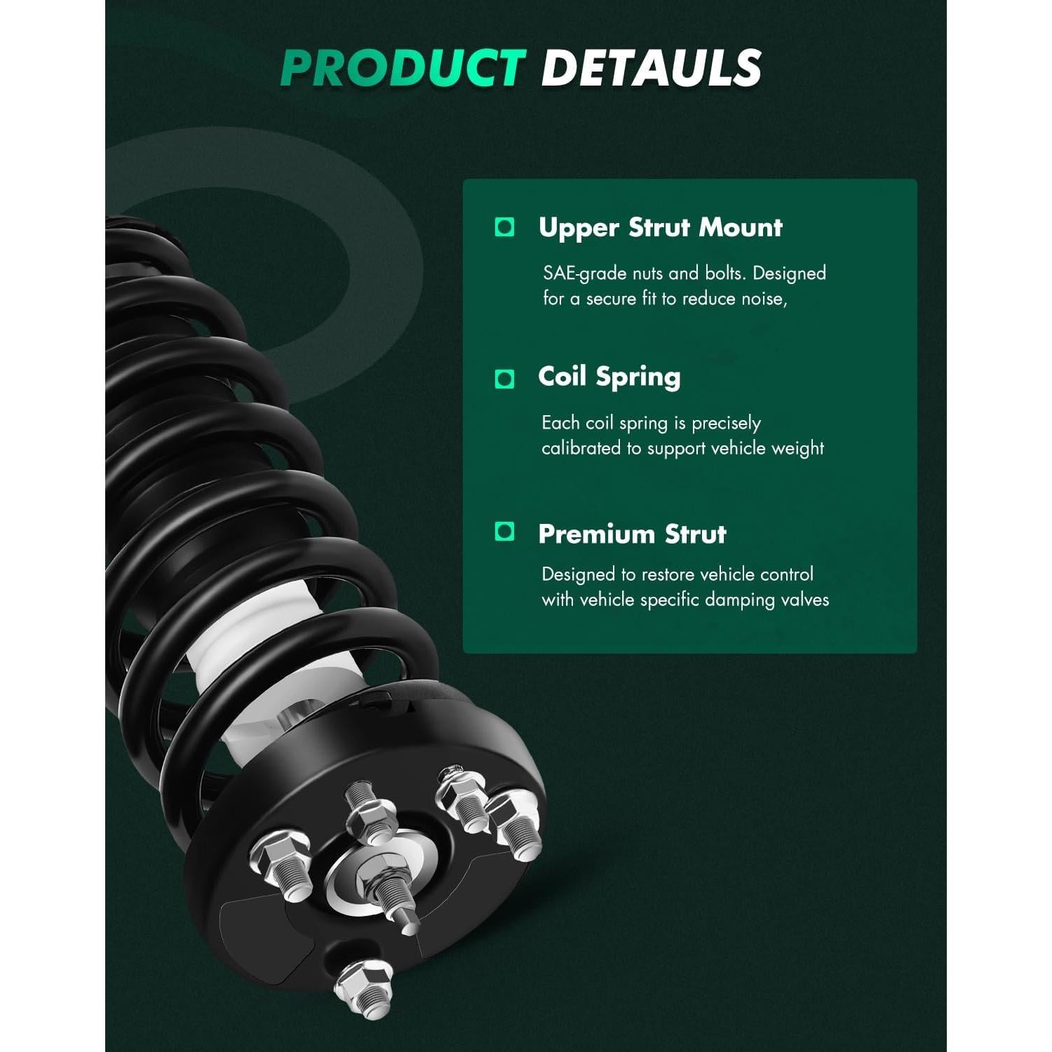 Amortiguadores Delanteros y Traseros SCITOO para Toyota Yaris 2006-2011