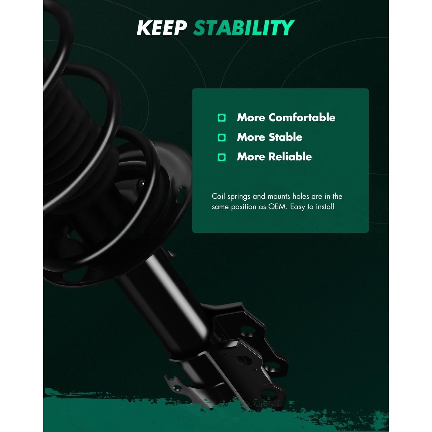 Amortiguadores SCITOO Ensamblaje Completo Toyota Yaris 2006-2012