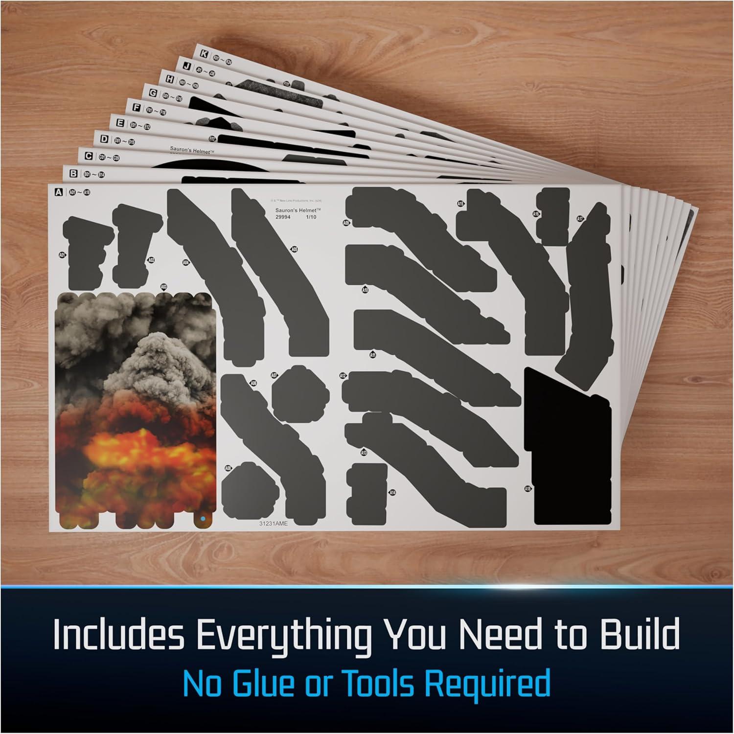 Casco de Sauron 4D Build Spin Master 203 Piezas Decorativo