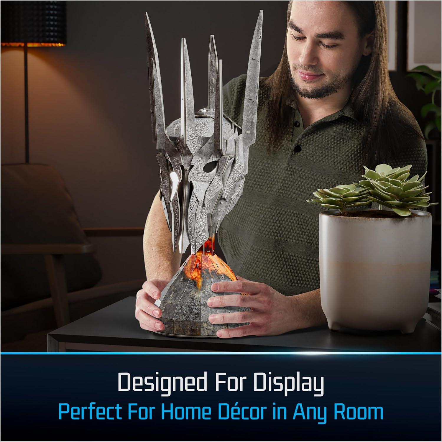 Casco de Sauron 4D Build Spin Master 203 Piezas Decorativo