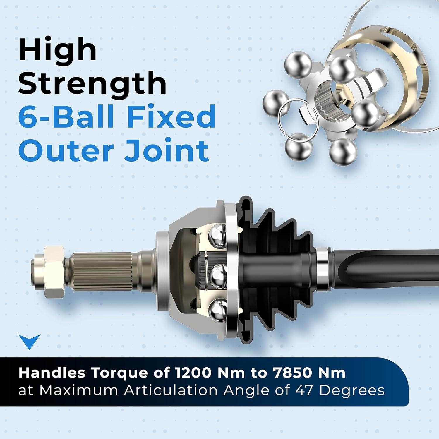 Eje de transmisión CV derecho Toyota Yaris 2006-2018 - Bodeman