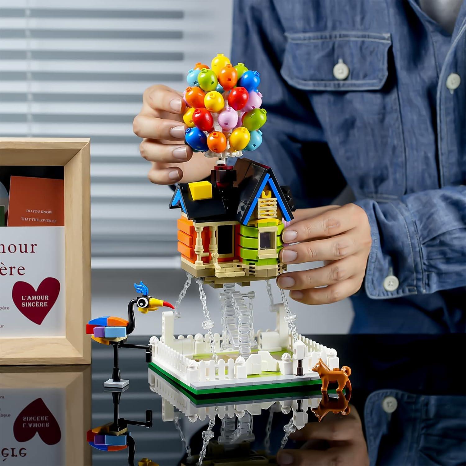 ENJBRICK Casa de Globo Volador 635 Piezas para Niños 8+