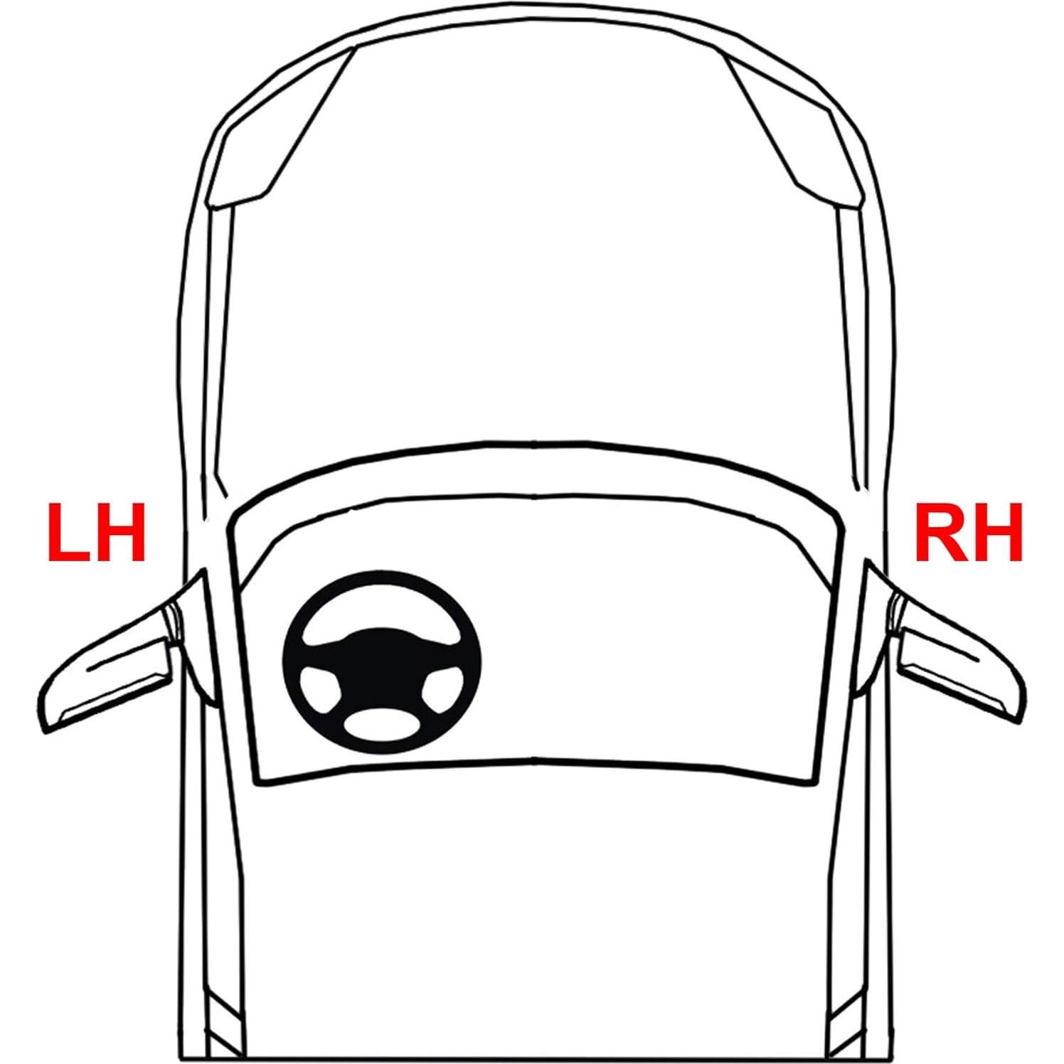 Espejo Lateral Kool Vue Pintable Toyota Yaris 2015-2019