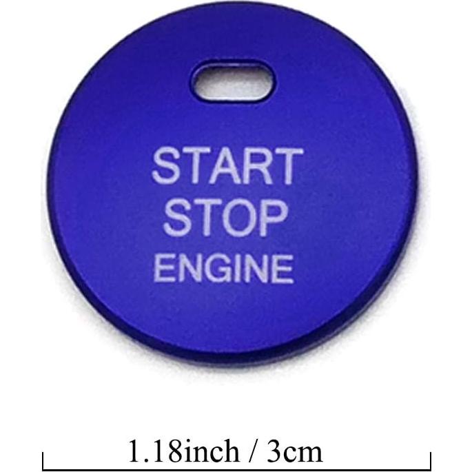 Cubierta Botón Inicio Motor Thor-Ind para Toyota Azul