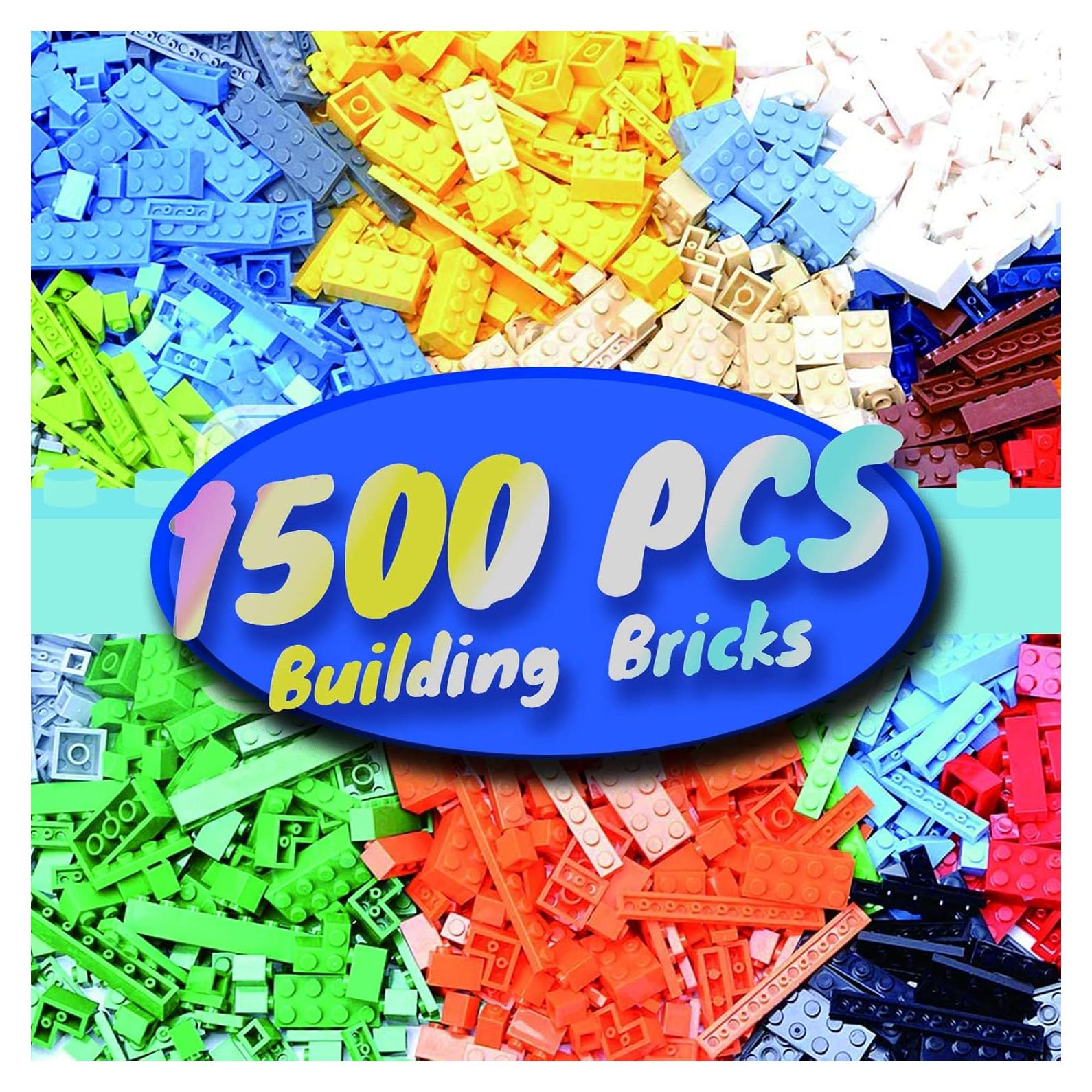 1500 Piezas Ladrillos de Construcción HUIZDQ Multicolor