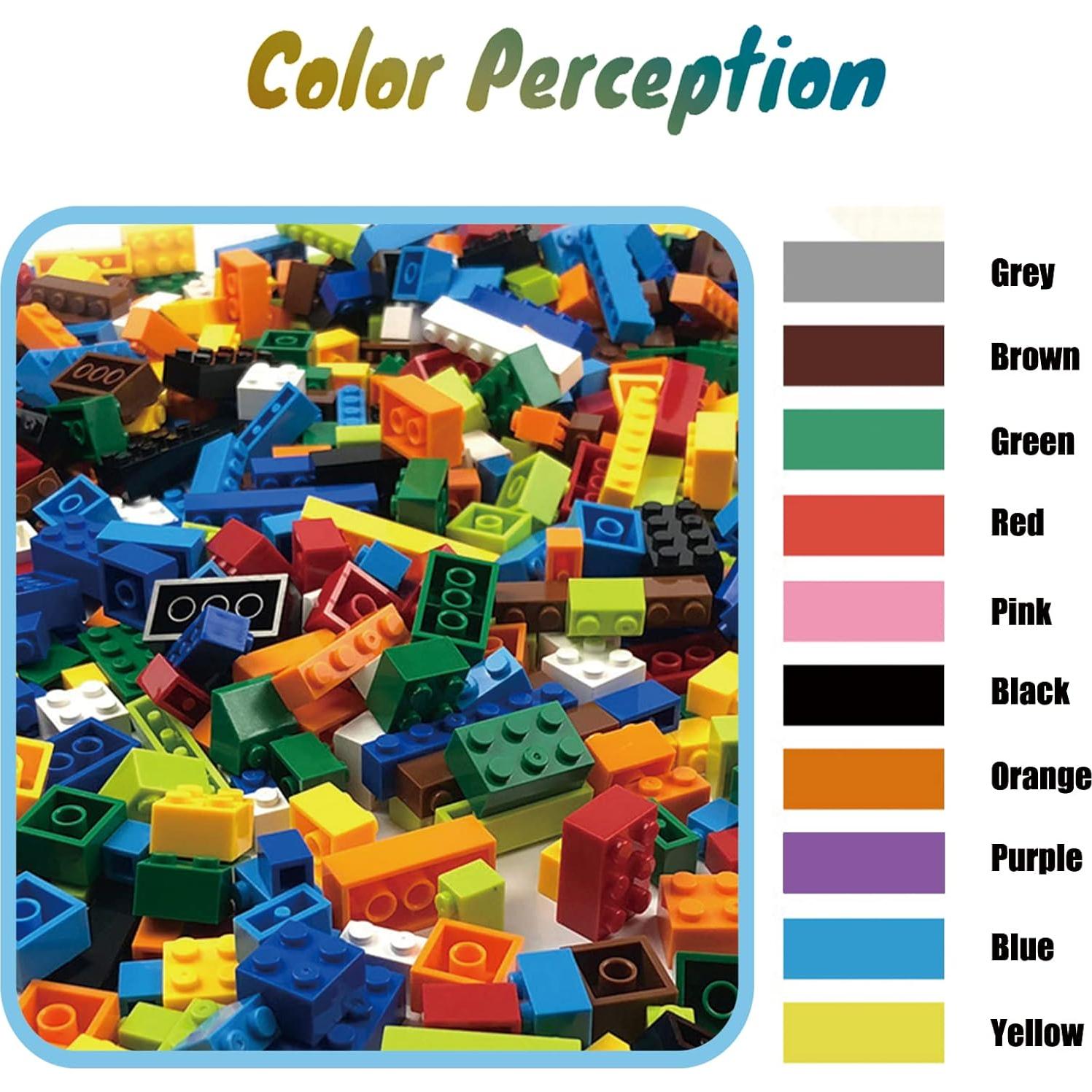 1500 Piezas Ladrillos de Construcción HUIZDQ Multicolor