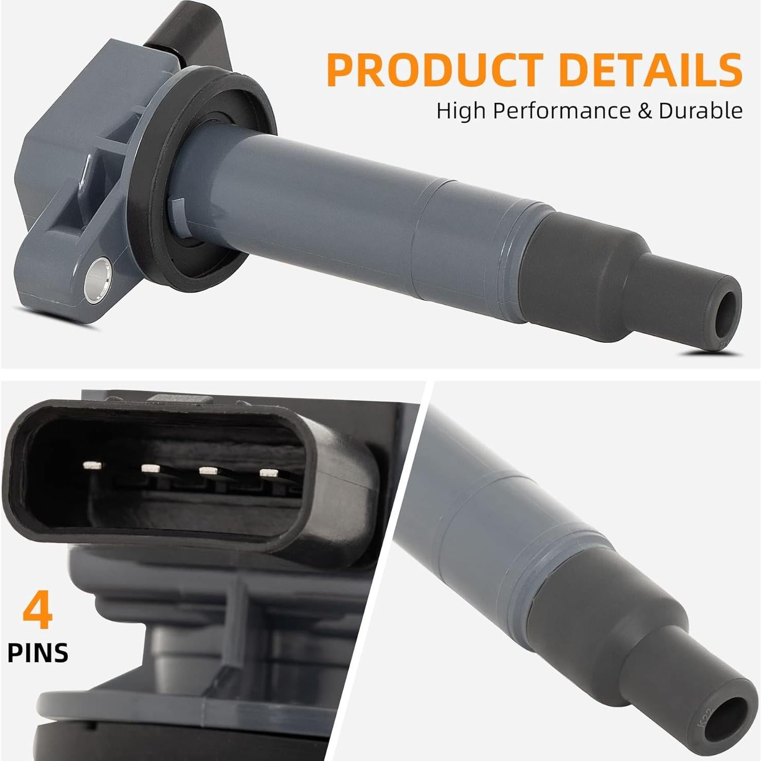 Bobinas de Encendido DEAL para Toyota Echo Yaris Prius C 4PCS