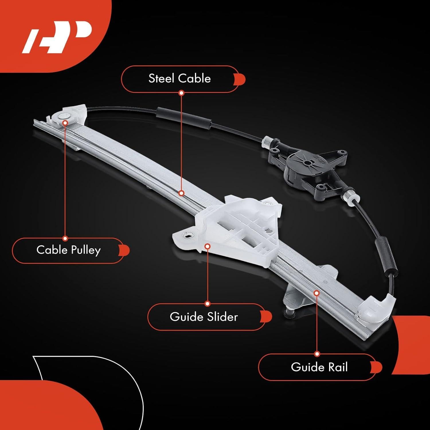 Regulador de Ventana Eléctrico A-Premium Lado Pasajero Derecho Toyota Yaris 2016-2020