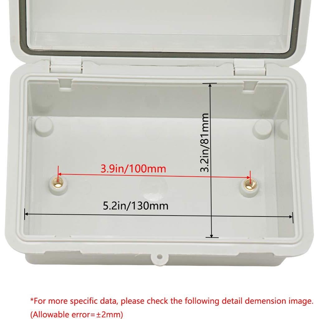 Caja Eléctrica Impermeable IP65 Zulkit 15x10x7 cm ABS