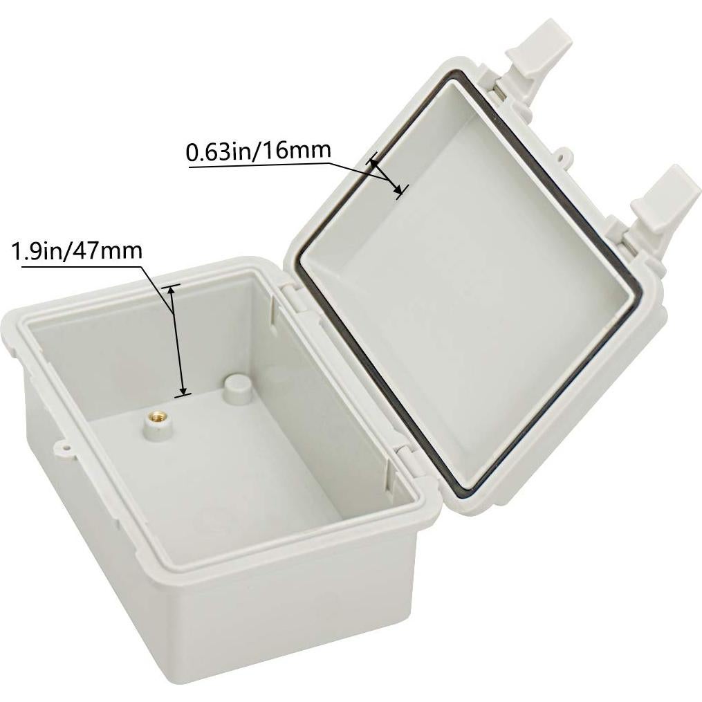 Caja Eléctrica Impermeable IP65 Zulkit 15x10x7 cm ABS