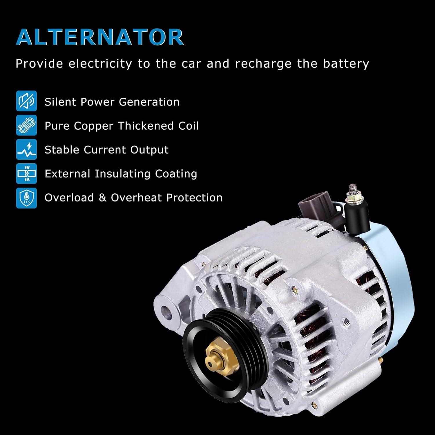 Alternador reconstruido Alikali 80A para Toyota Yaris 1.5L 2006-2009