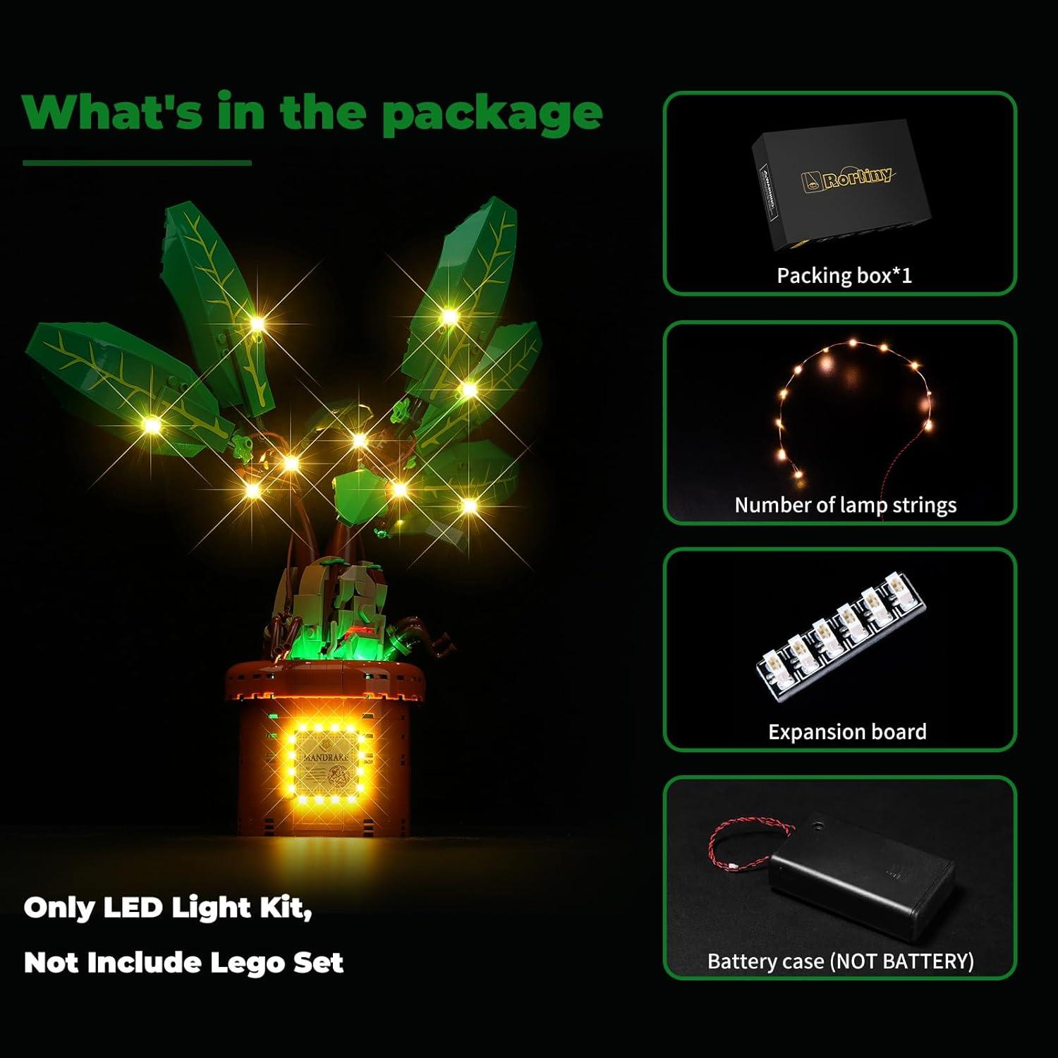 Kit de Luz LED para Mandrágora Lego Harry Potter 76433