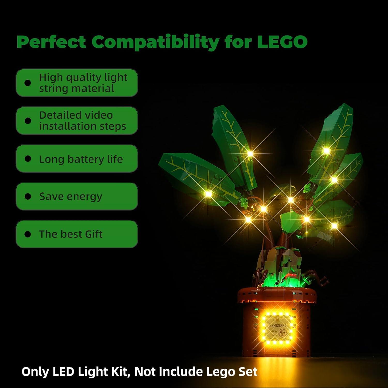 Kit de Luz LED para Mandrágora Lego Harry Potter 76433